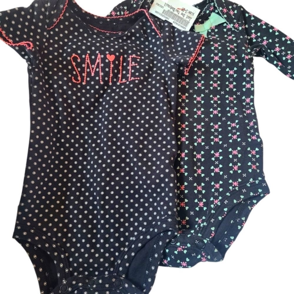 Carter's Just One You And Child Of Mine Onesies Set Of Two Size 3-6 Mos NEW